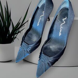 Nina Billie - LS Black Luster SA, size 8 1/2 M